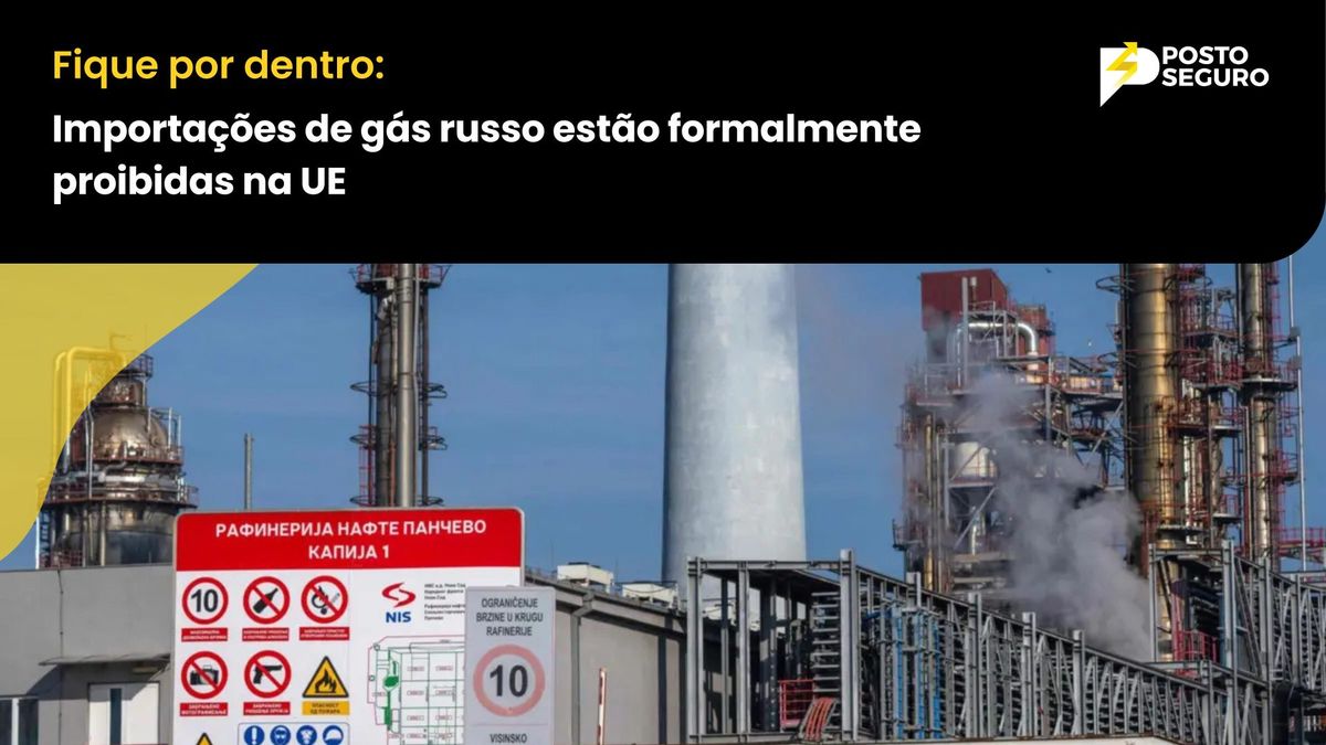 Importações de gás russo estão formalmente proibidas na UE