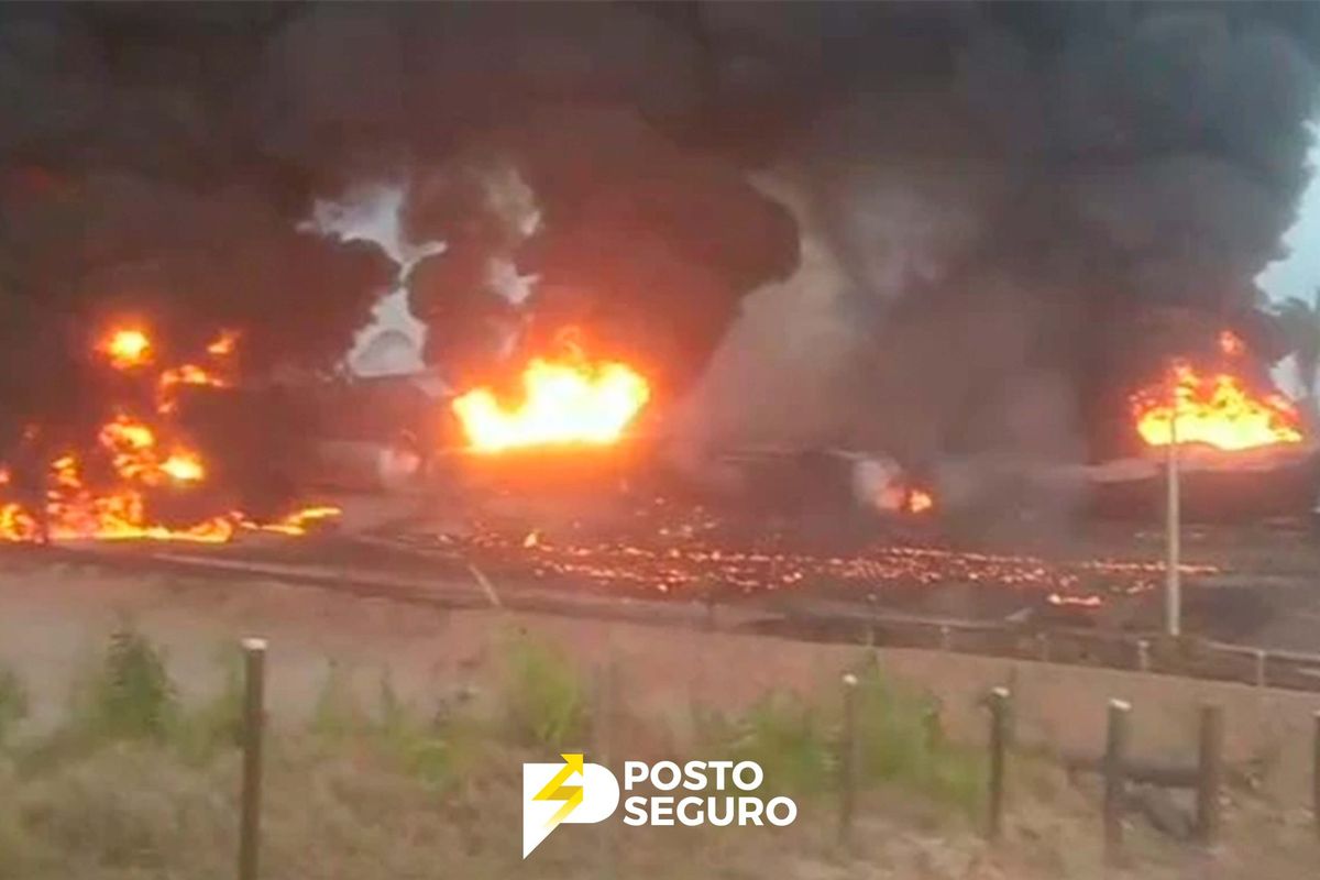 Trem de cargas da Vale pega fogo na estrada de Ferro Carajás, no Maranhão