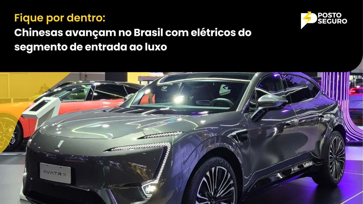 Chinesas avançam no Brasil com elétricos do segmento de entrada ao luxo