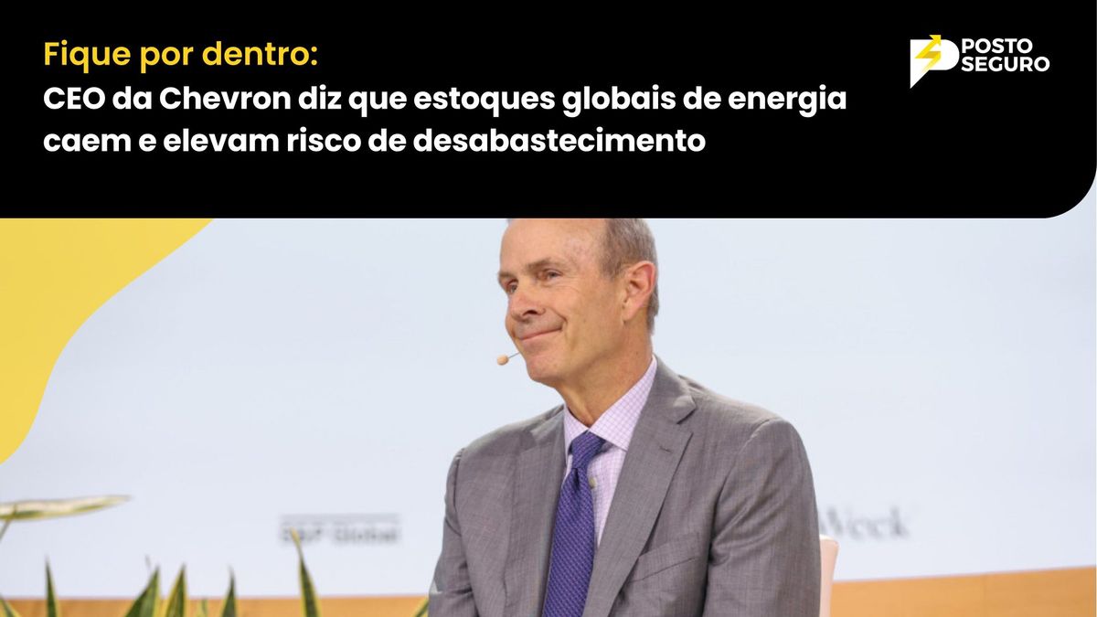 CEO da Chevron diz que estoques globais de energia caem e elevam risco de desabastecimento