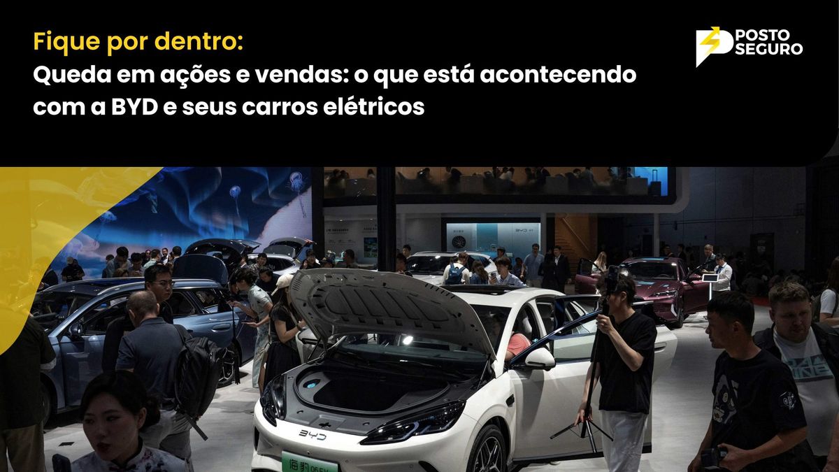 Queda em ações e vendas: o que está acontecendo com a BYD e seus carros elétricos