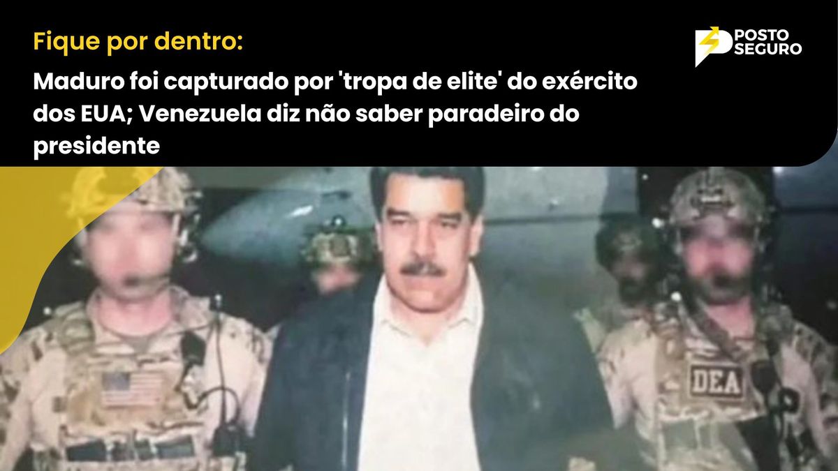 Maduro foi capturado por 'tropa de elite' do exército dos EUA; Venezuela diz não saber paradeiro do presidente