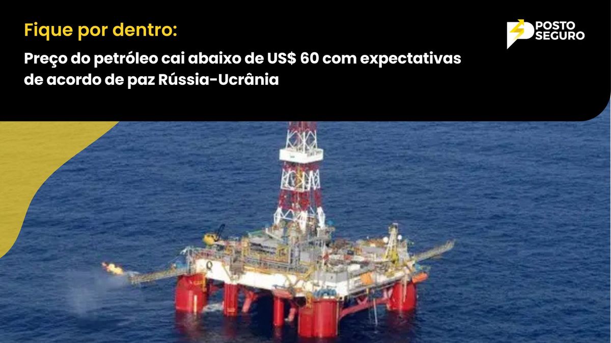 Preço do petróleo cai abaixo de US$ 60 com expectativas de acordo de paz Rússia-Ucrânia