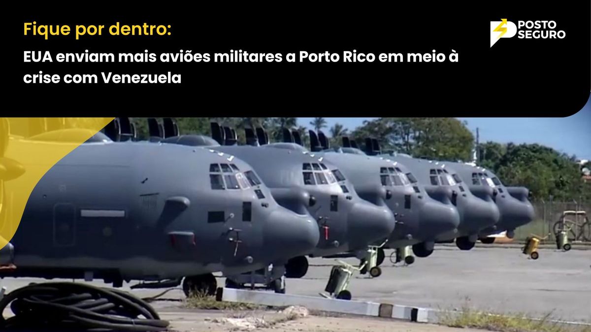 EUA enviam mais aviões militares a Porto Rico em meio à crise com Venezuela