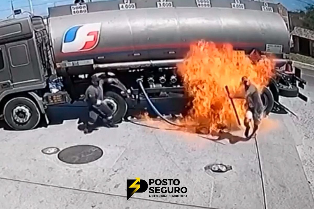 Homem joga isqueiro em caminhão-tanque no Ceará