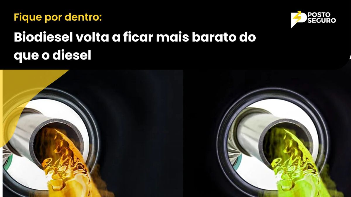 Biodiesel volta a ficar mais barato do que o diesel