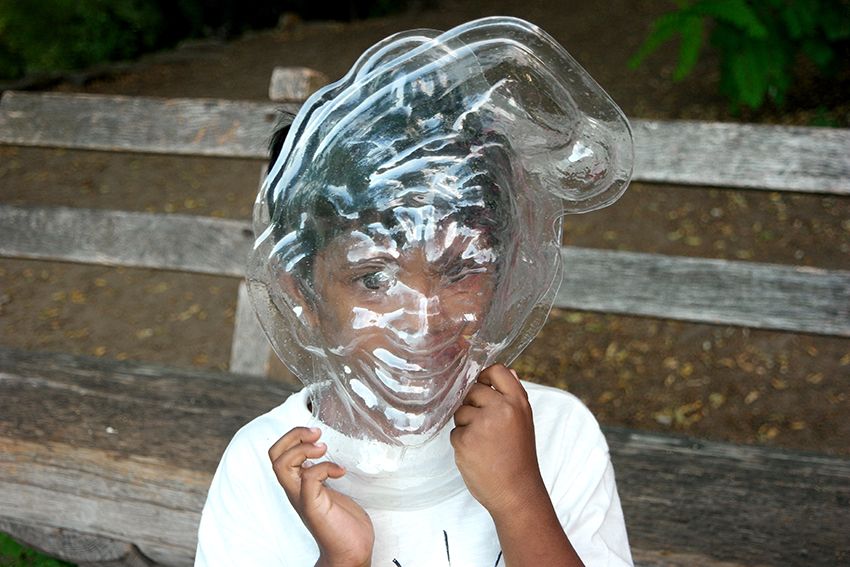 Image title for Masks in the park