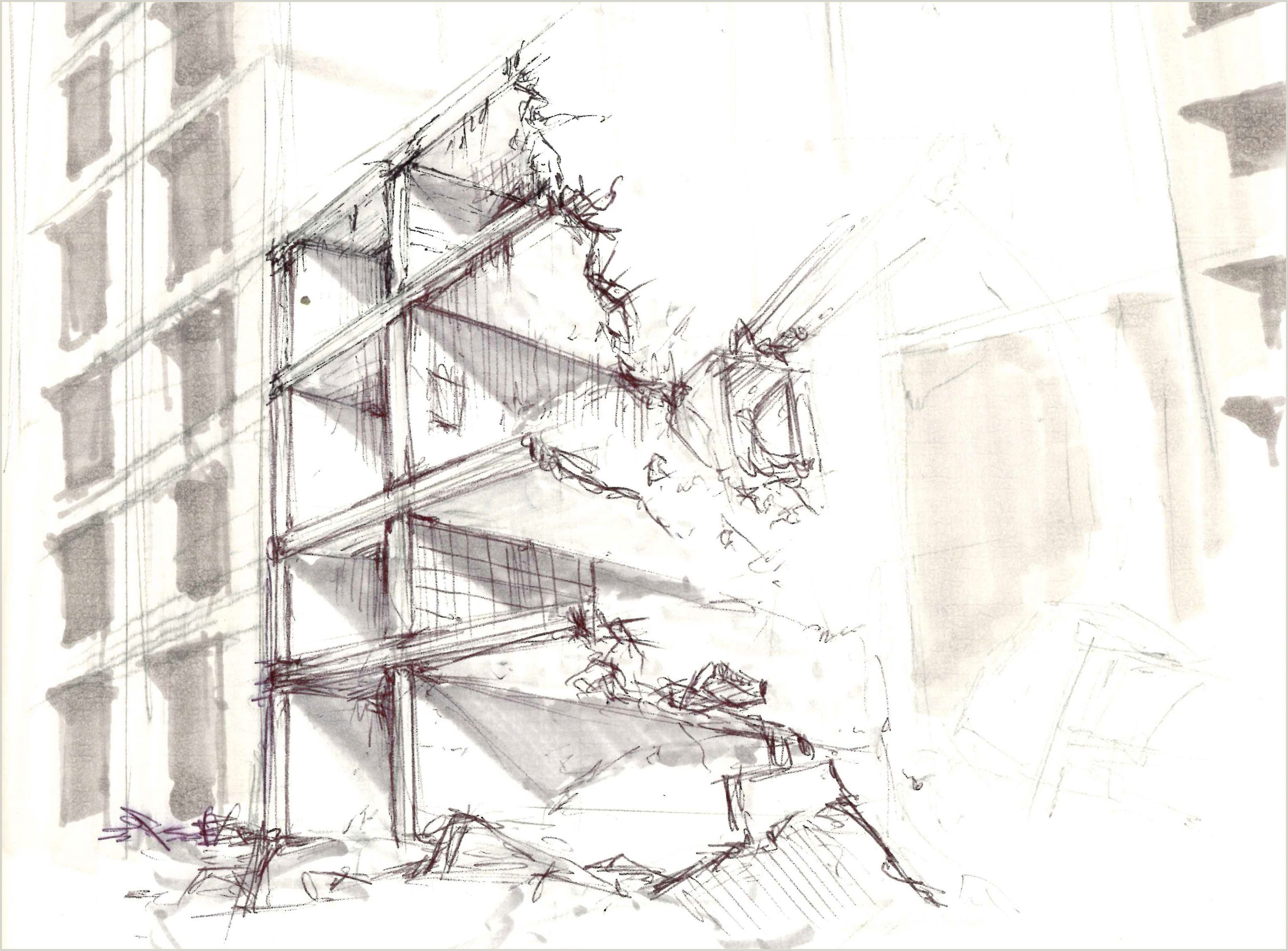 Image title for Toboggans during demolition