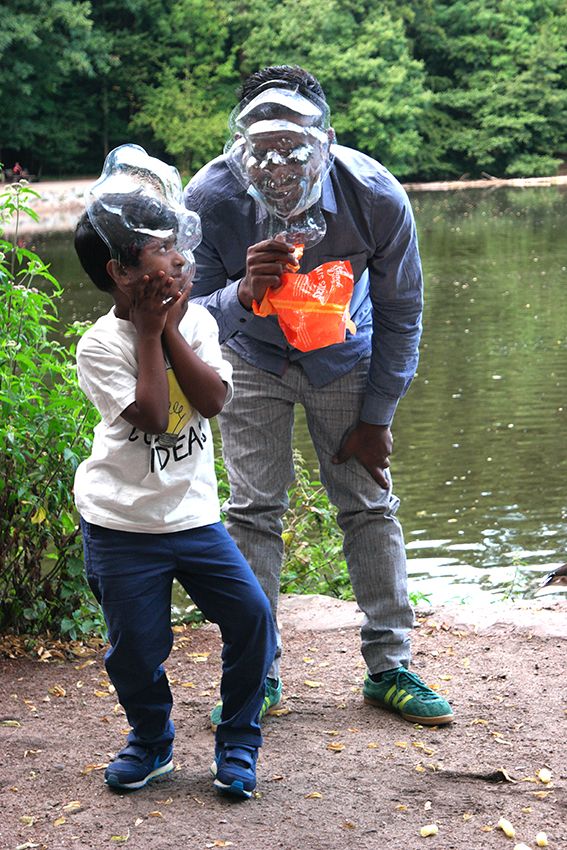 Image title for Masks in the park