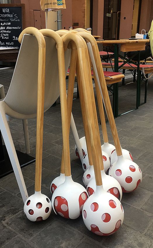 Image title for Ball walking stick games