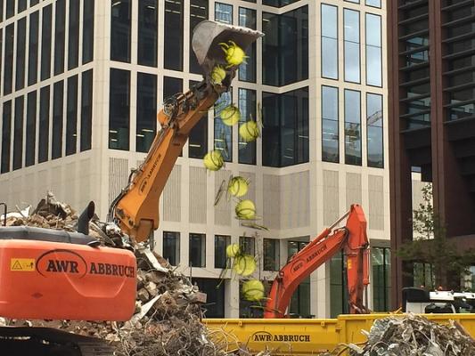 Cover image for Toboggans during demolition