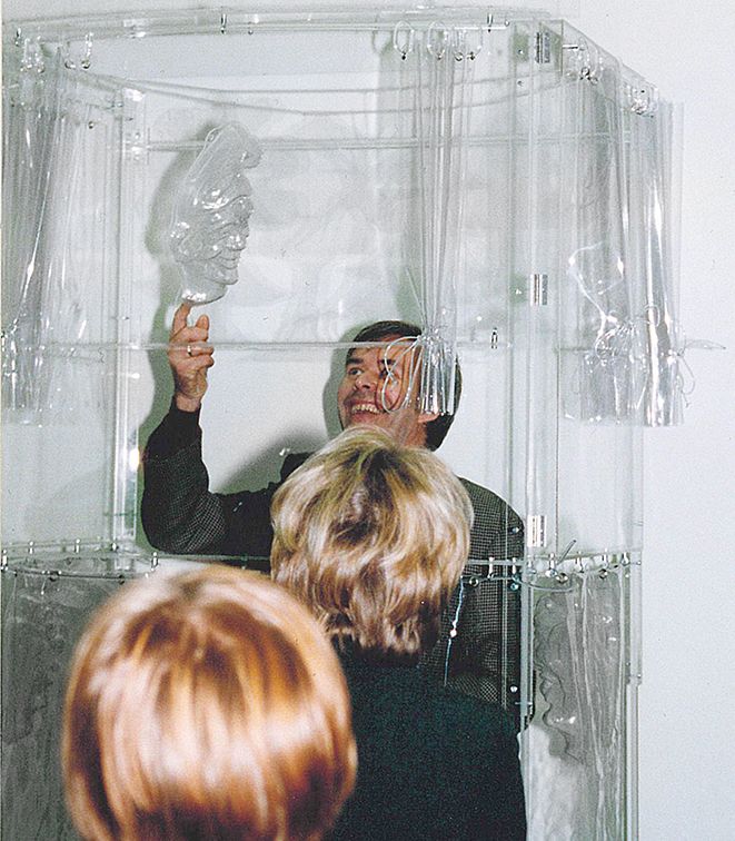Image title for Transparent puppet theater