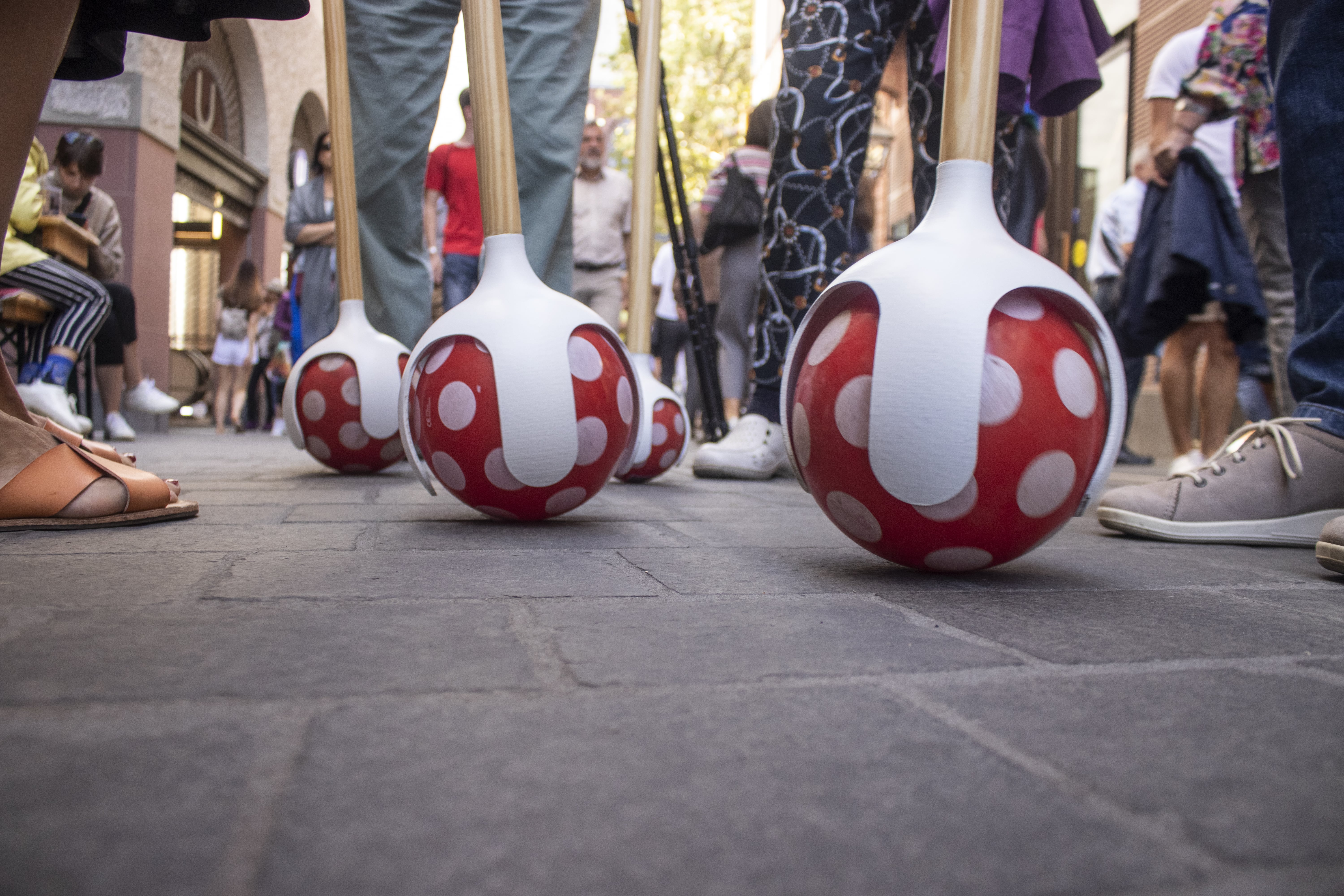 Image title for Ball walking stick games
