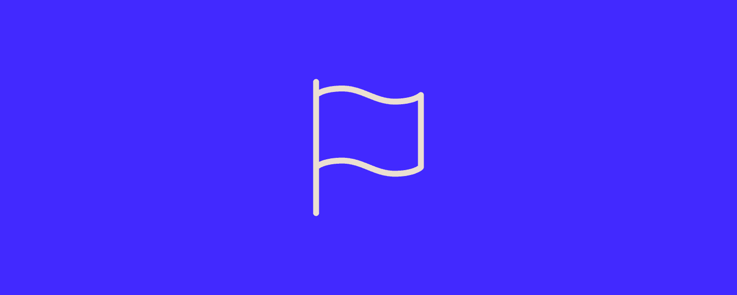 Icon showing a flag
