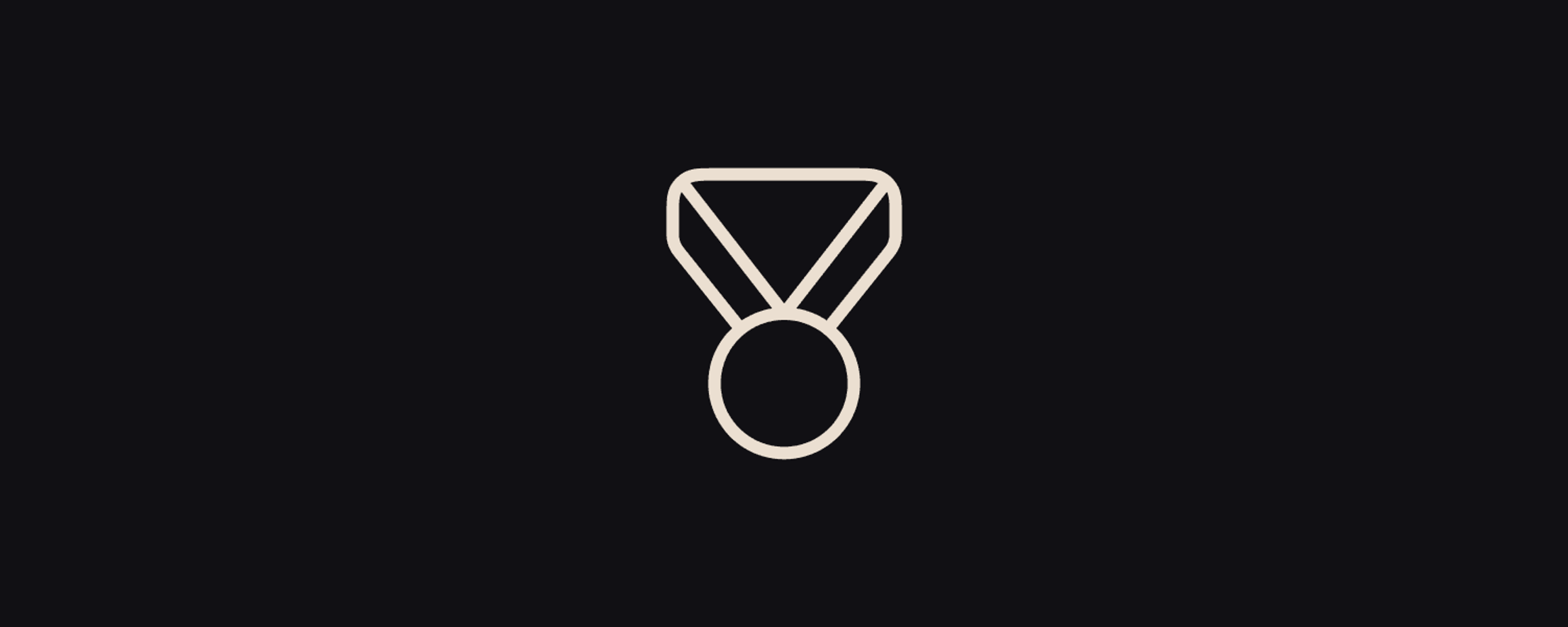 Icon showing a gold medal