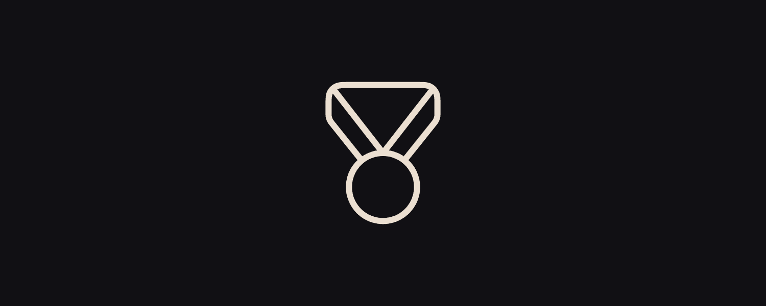 Icon showing a gold medal