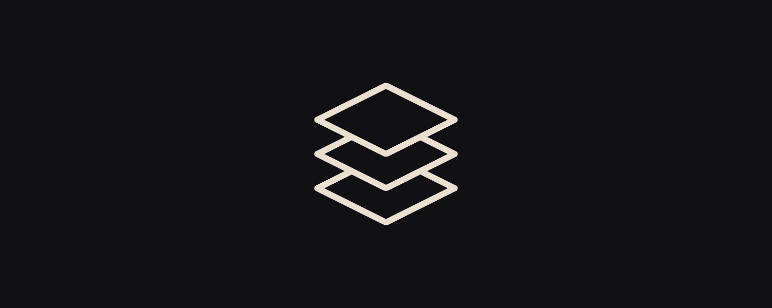 Icon displaying stacking objects