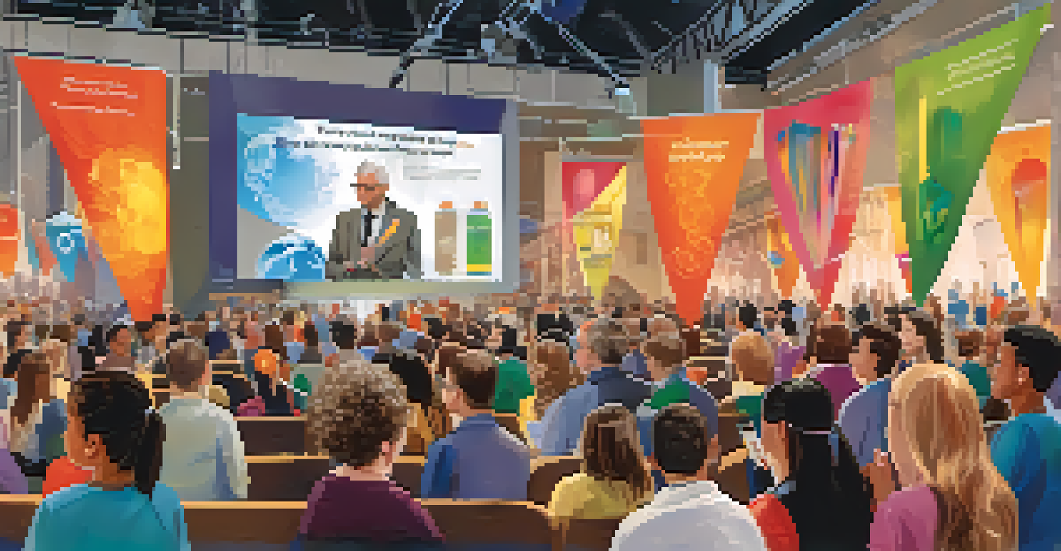 A Science Sundays event at the Museum of Science and Industry, with a presenter and an engaged audience participating in interactive scientific demonstrations.