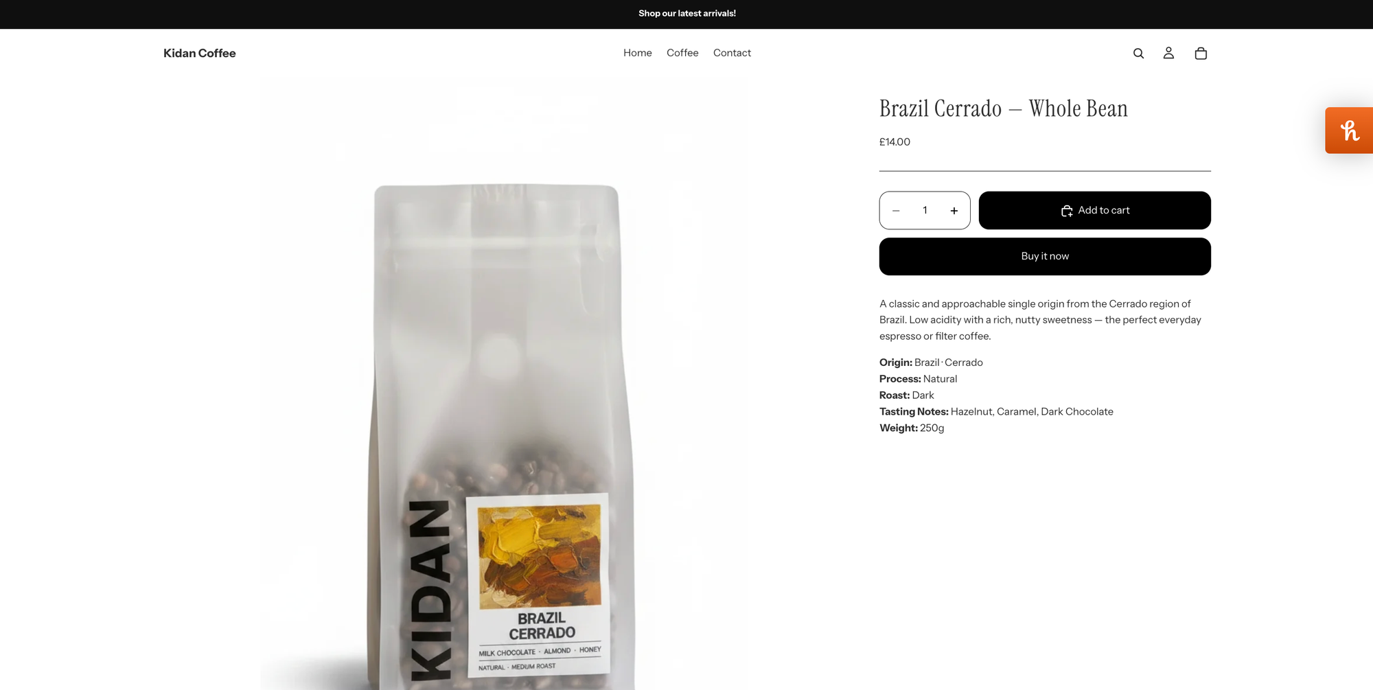Product Description Page