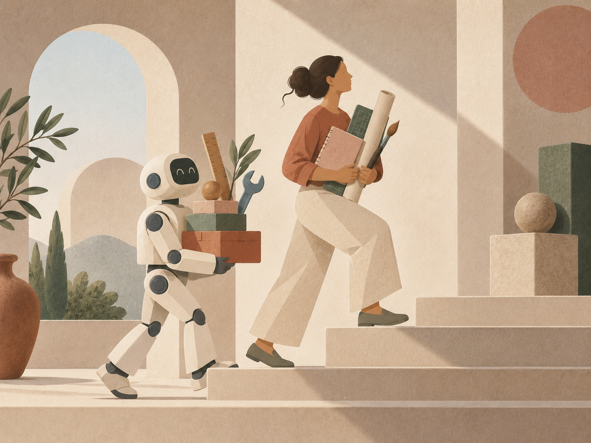 AI following a human