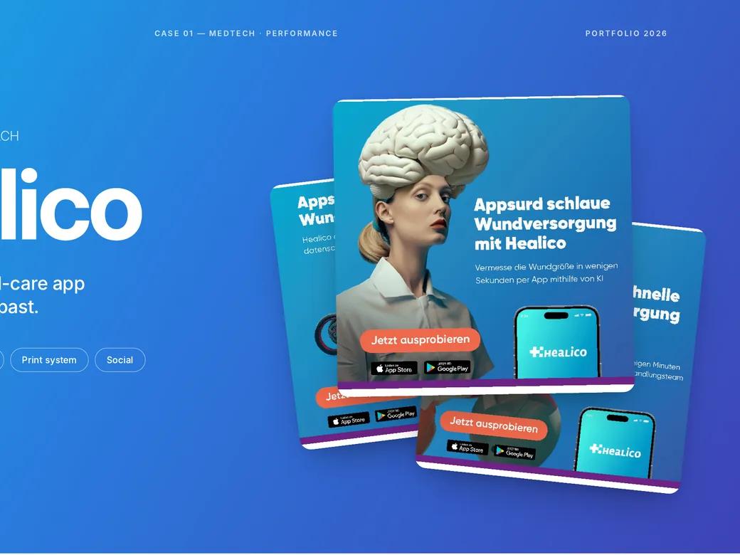Healico campaign — presentation cover