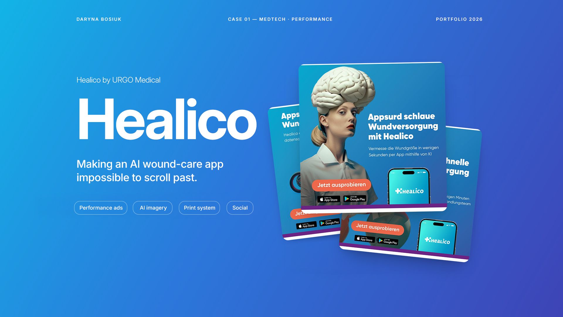Healico campaign — presentation cover