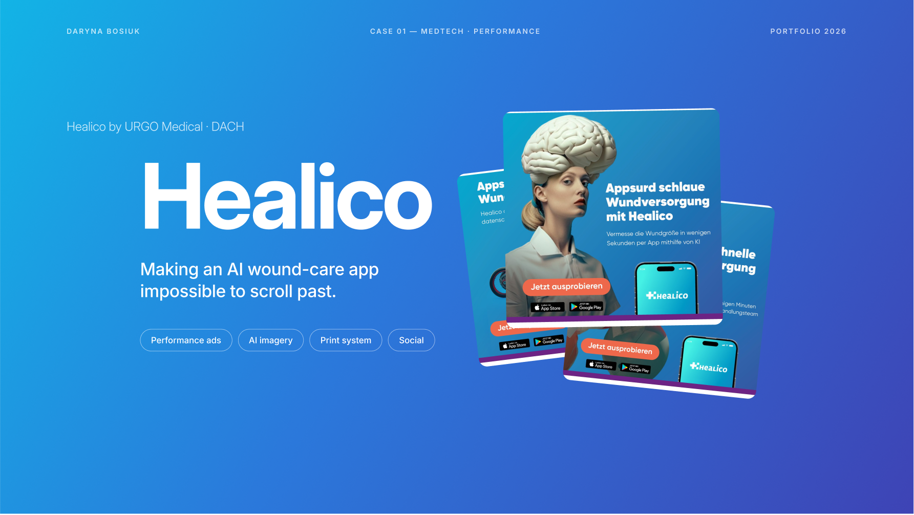 Healico campaign — presentation cover