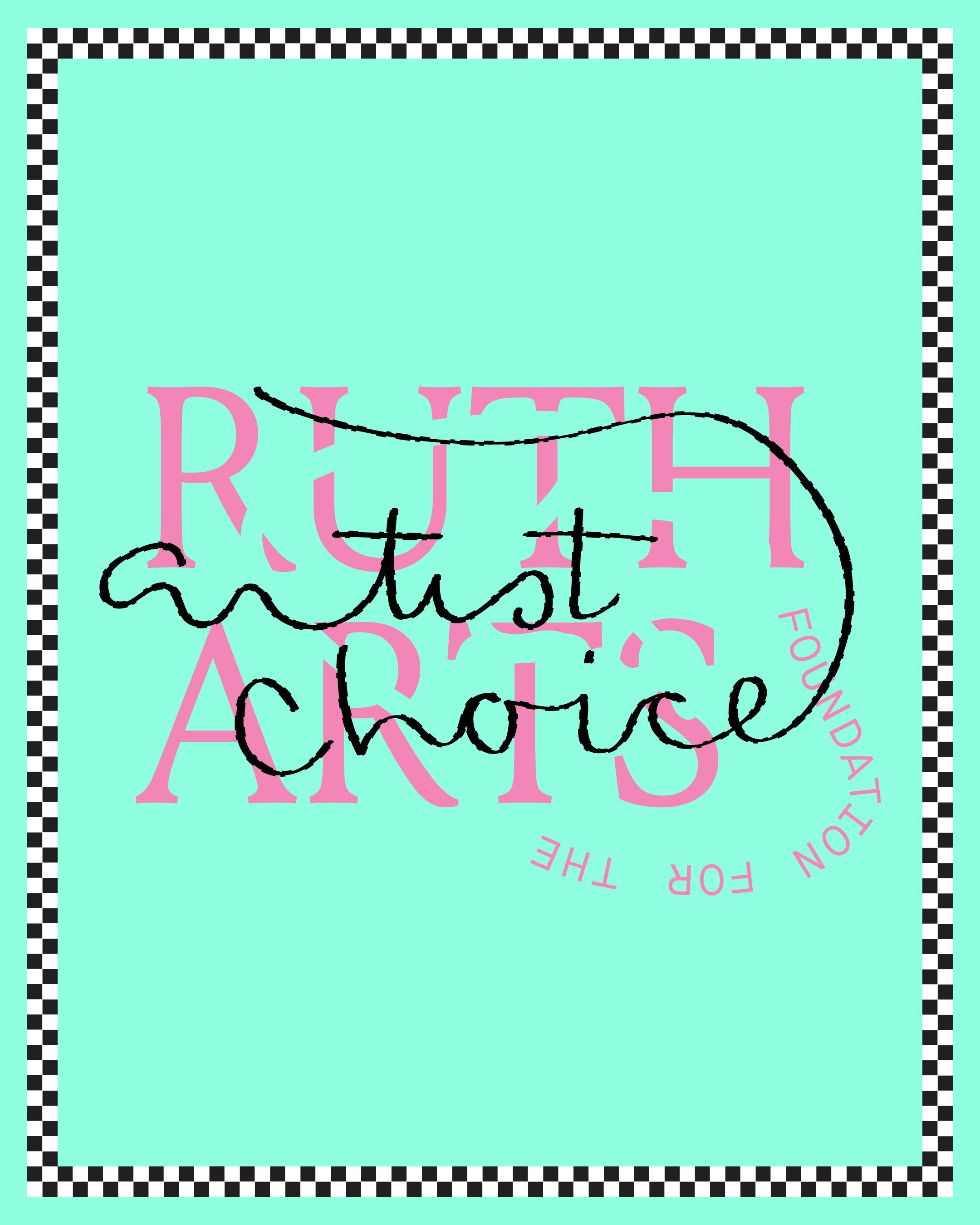 handwritten Artist Choice logo interwoven with Ruth Arts logo