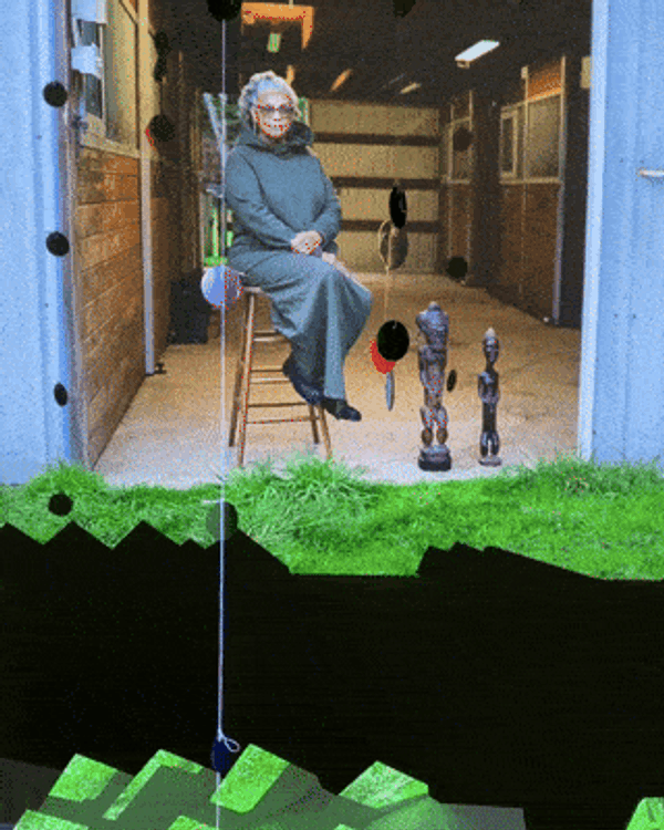 portrait of Ellen Sebastian Chang standing in a wooded area