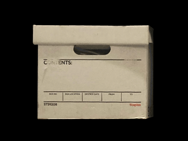 file box with background of changing colors