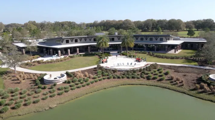 Ariel view of the Ocala Preserve clubhouse
