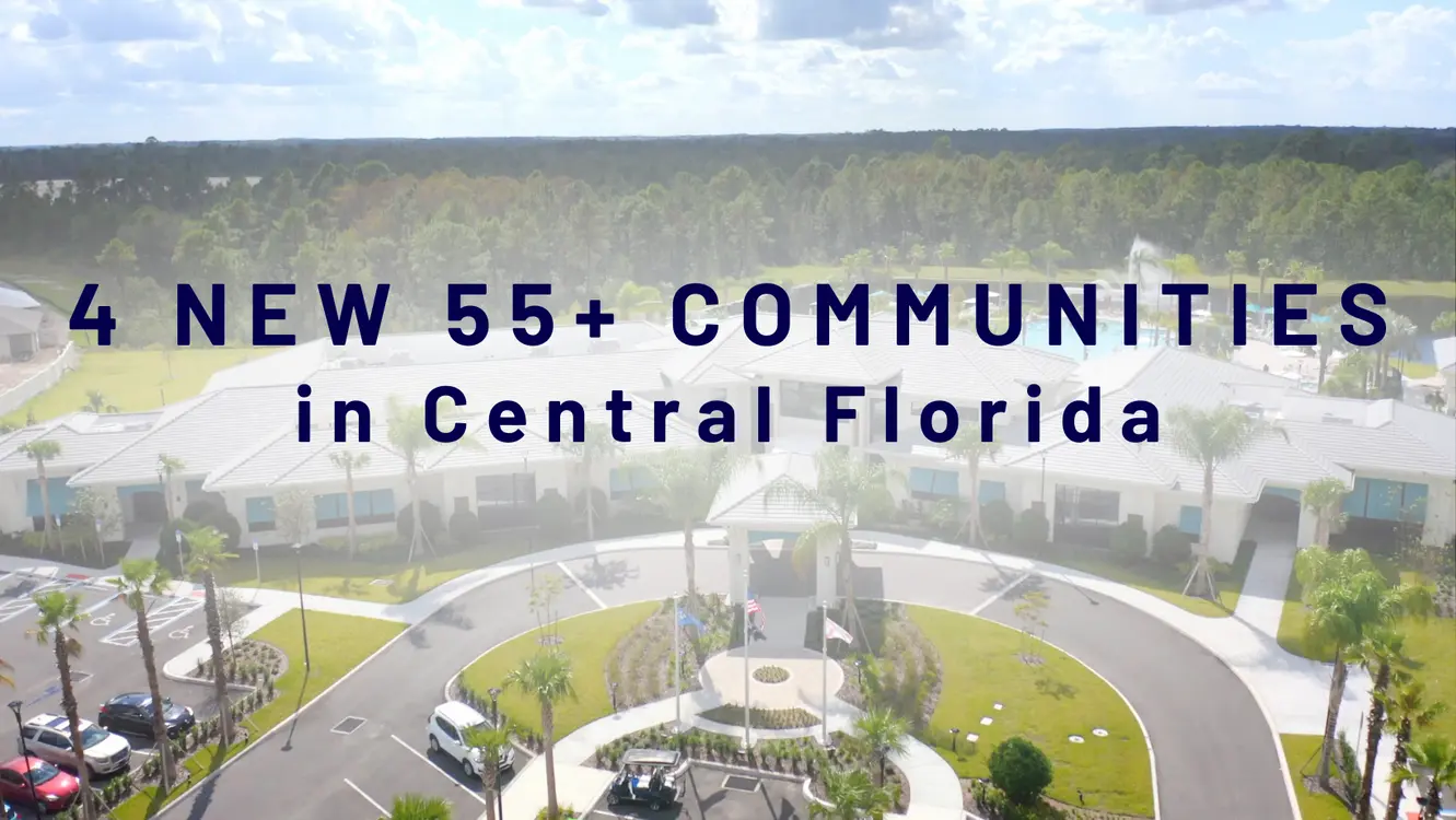 An aerial view of a new 55+ community in Central Florida.