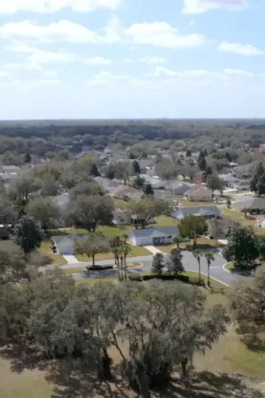 Spruce Creek Preserve homes on large lots surrounded by trees.