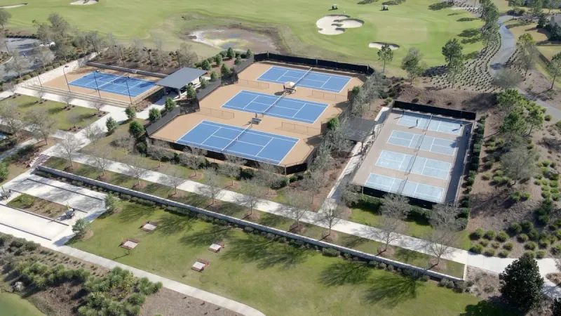 Sports courts at Ocala Preserve.
