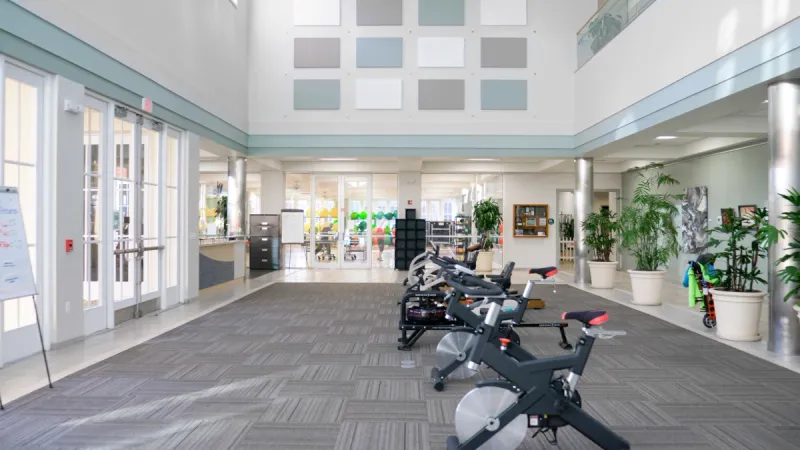 Fitness and aerobic center in the amenity complex