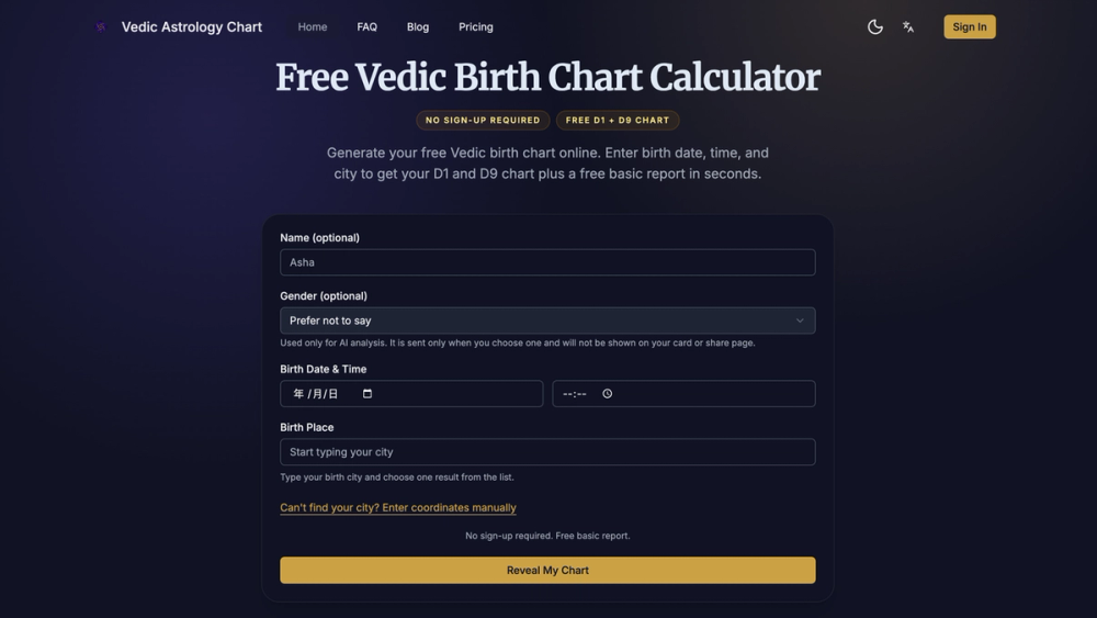 Vedic Astrology Chart thumbnail 3