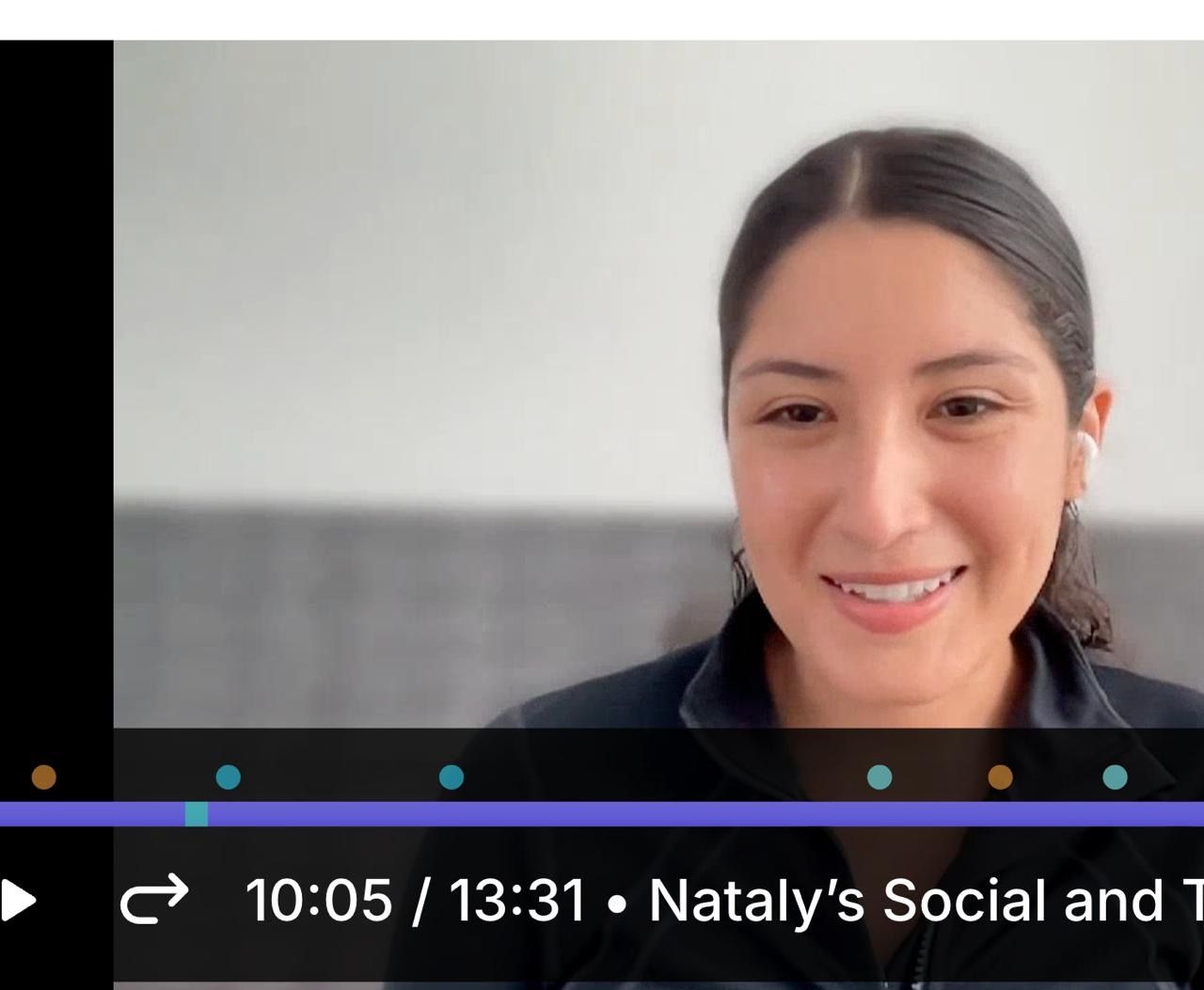 Nataly, a social health campaign participant traveling in Asia