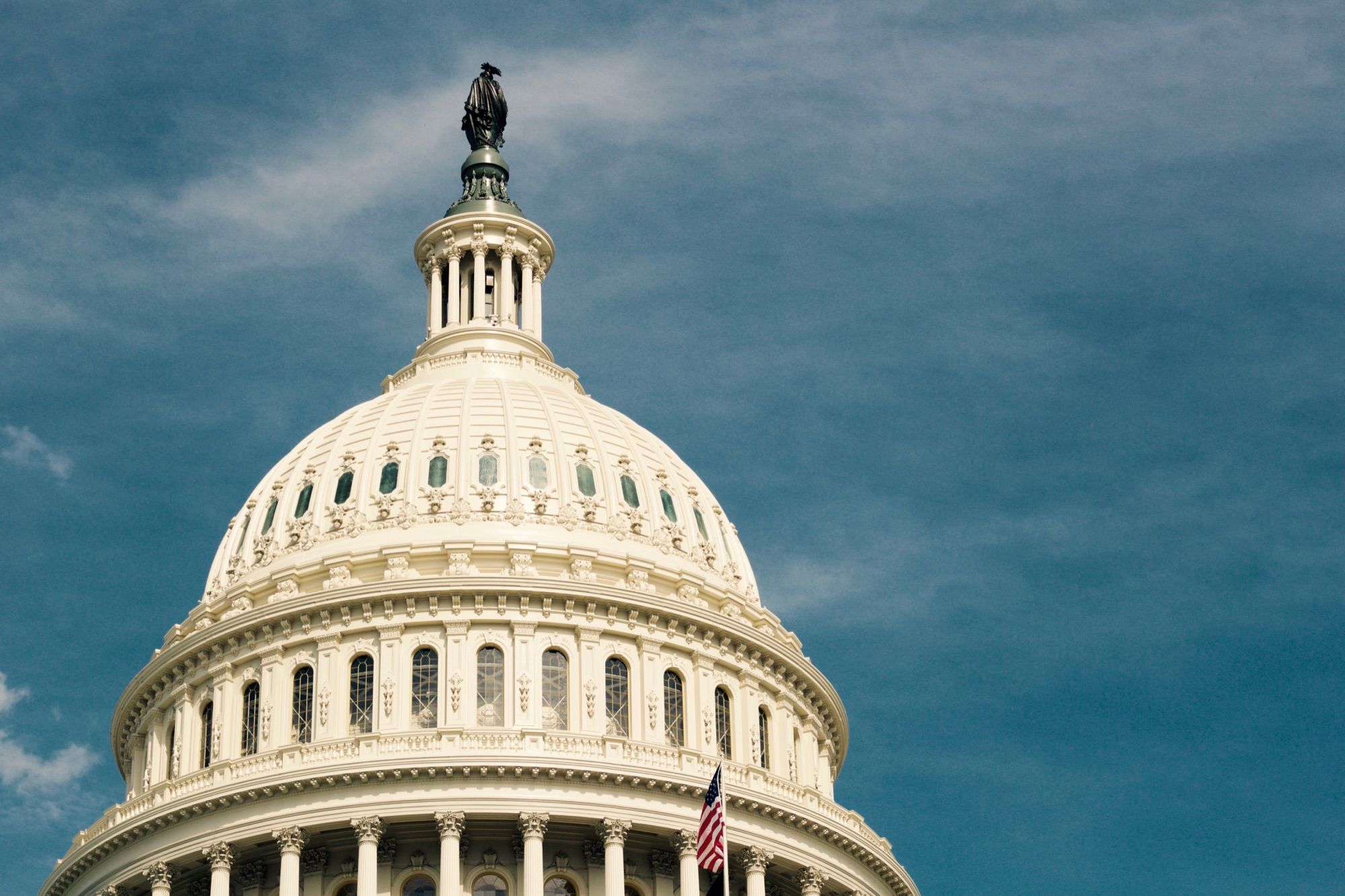 The dome of the United States Capitol in Washington, DC