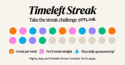 Timeleft Streak: Win an all-expenses-paid trip worth $2,000