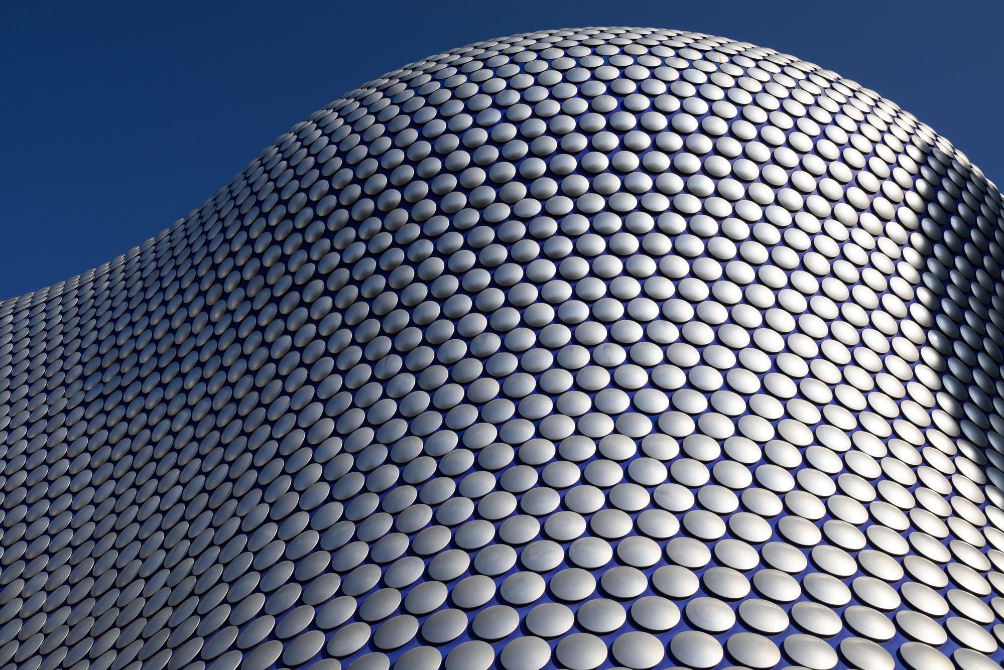 The disc-covered Selfridges building at the Bullring in Birmingham.