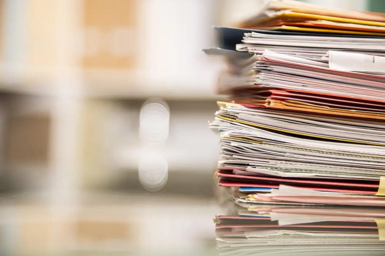 stack of documents