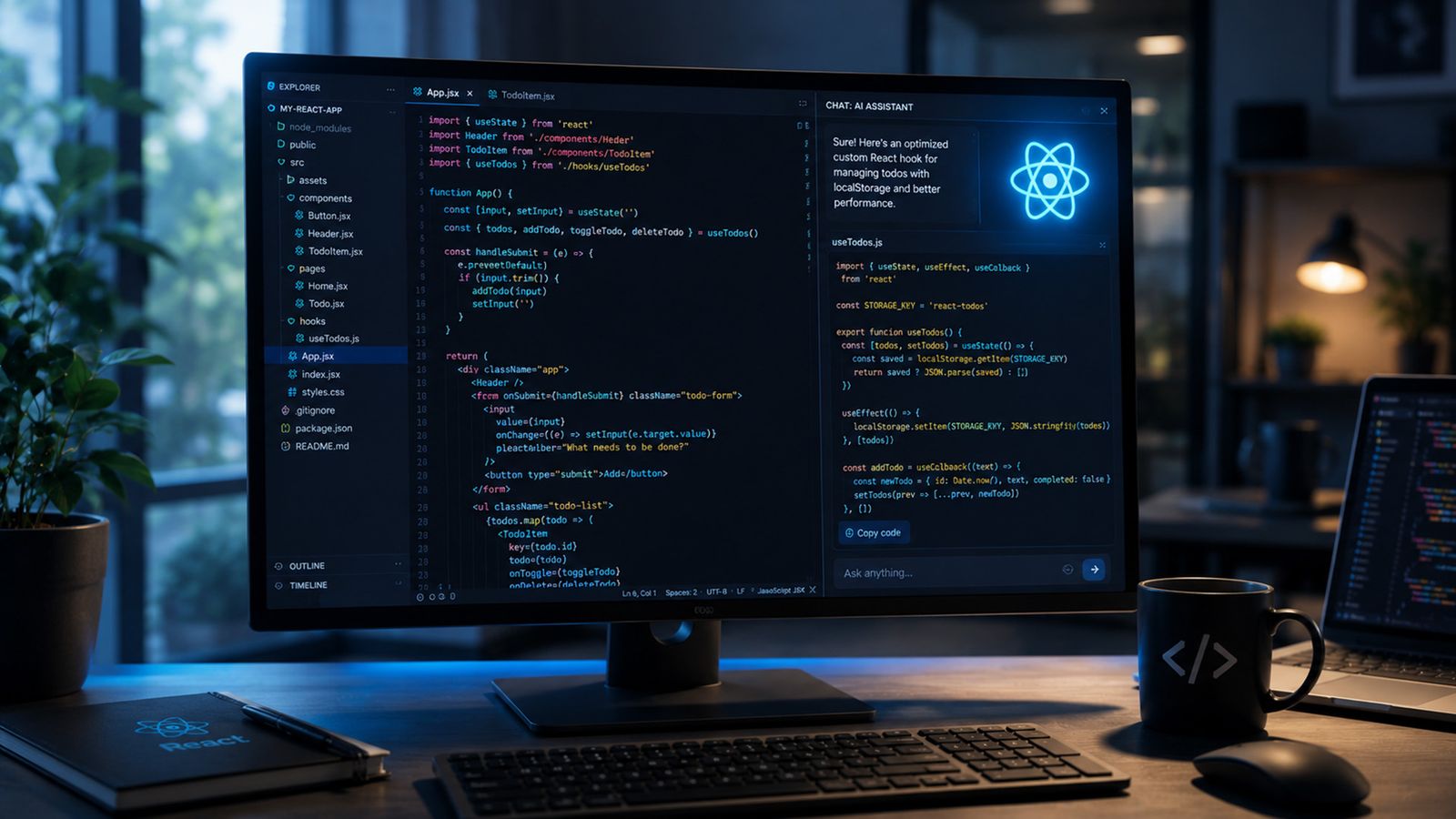 The future of React with artificial intelligence