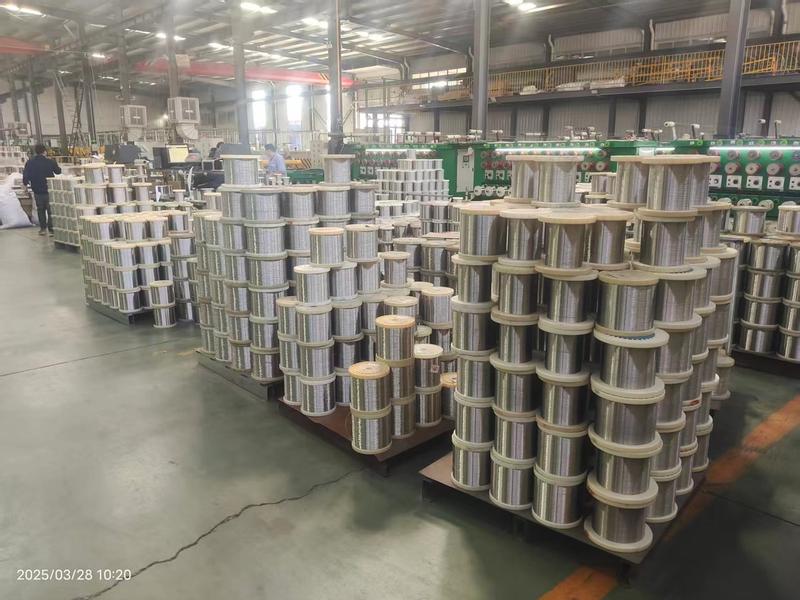 KAIFIL factory workshop staging stainless wire spools beside machines