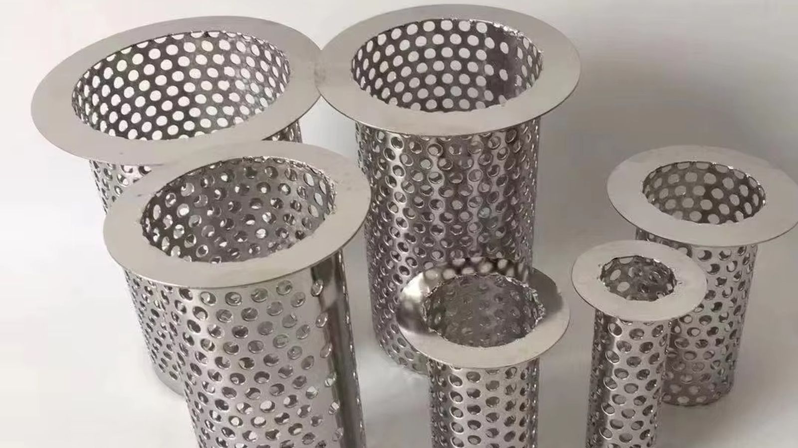 Custom stainless steel screen filter parts fabricated to drawing