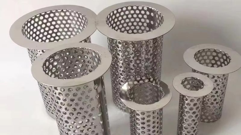 Custom stainless steel screen filter parts fabricated to drawing