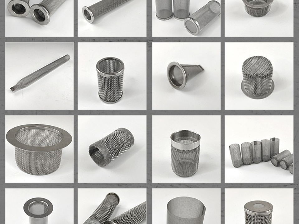 Stainless steel wire mesh filter cartridge samples