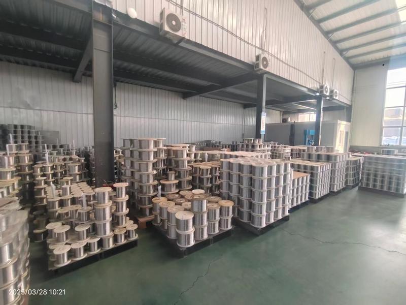KAIFIL workshop storage area for stainless wire spools
