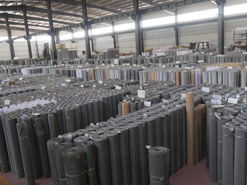 Custom fabricated filter parts packed and labeled for export shipment