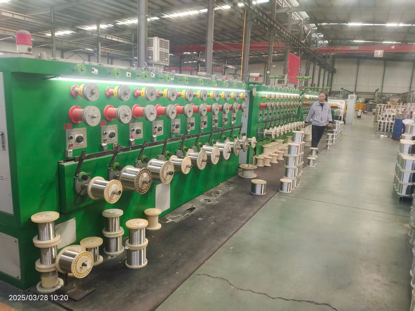 KAIFIL wire drawing machine line in the factory workshop