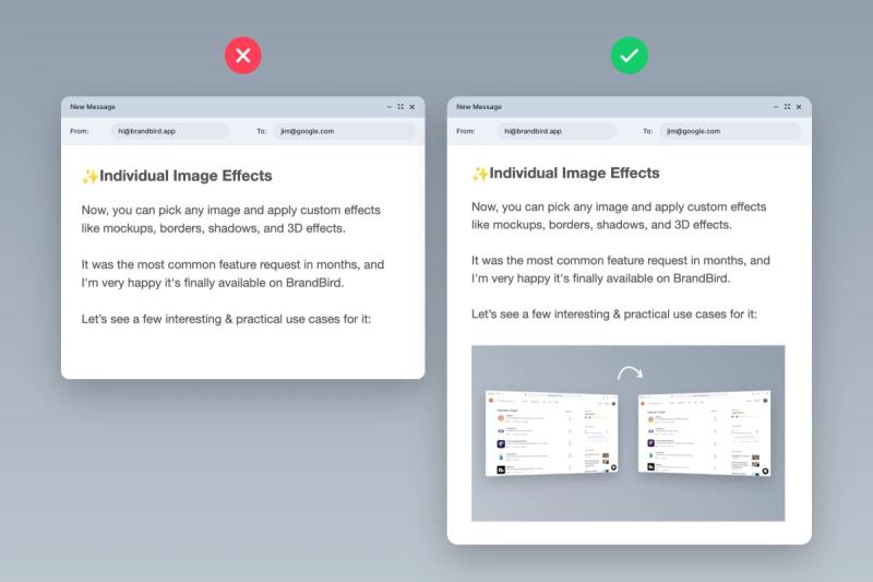 Improving email deliverability with images